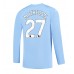 Günstige Manchester City Matheus Nunes #27 Heim Fussballtrikot 2023-24 Langarm